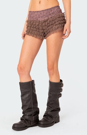 Janis Floral Ruffled Shorts image number 1