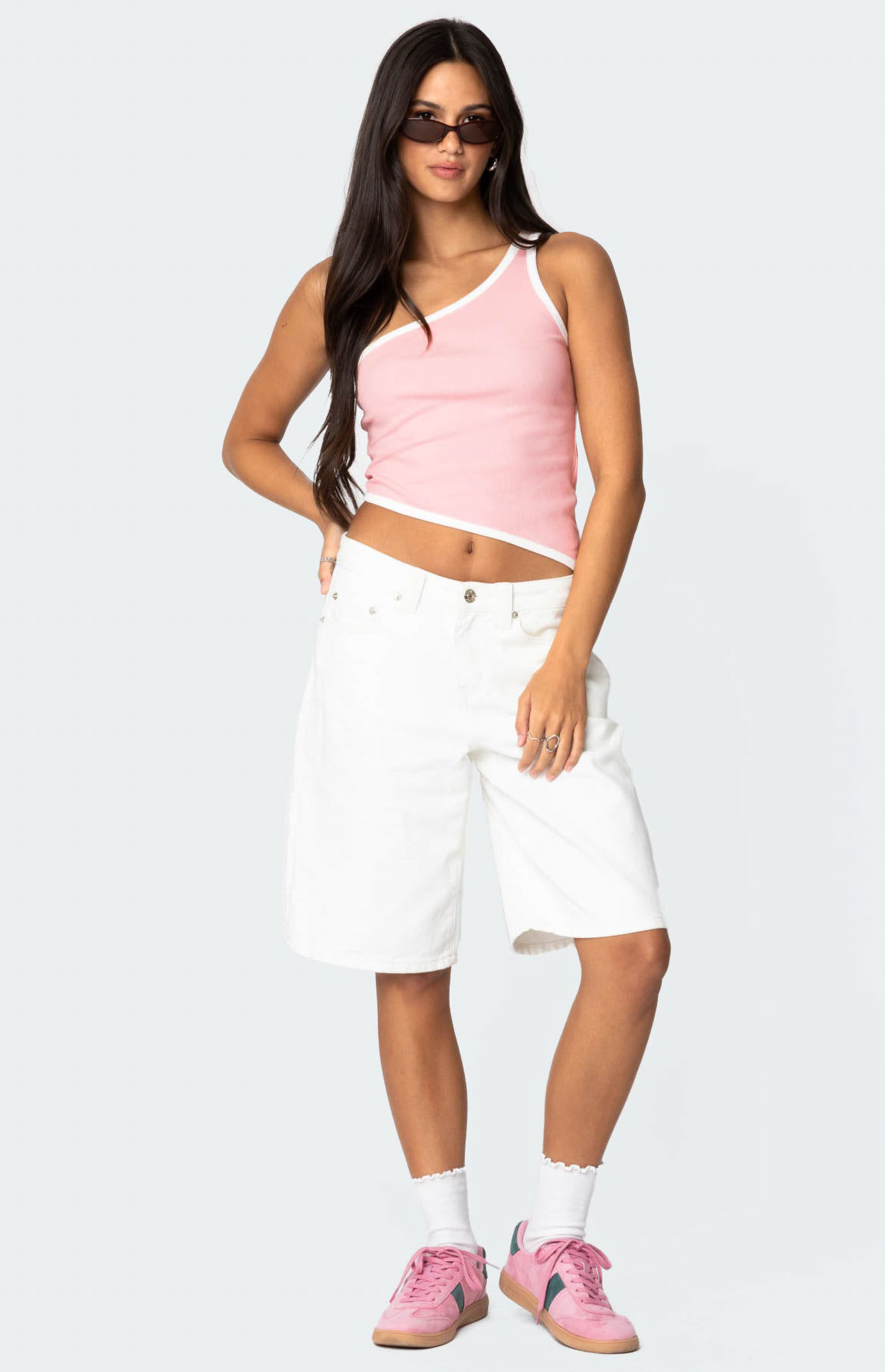 Edikted Asymmetric Contrast Top | Pacsun