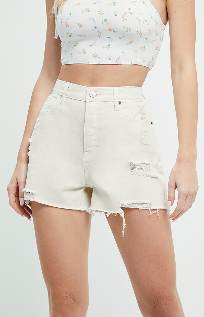 PacSun Swan White Denim High Rise Icon 