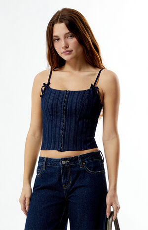 Bow Denim Corset image number 3