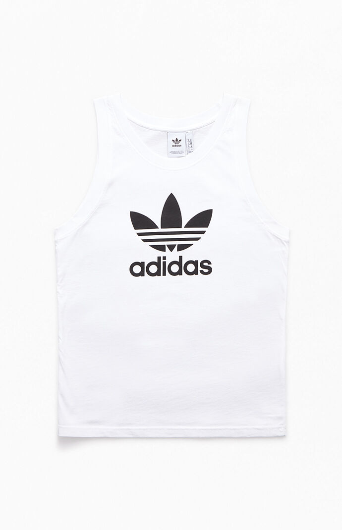 White Trefoil Tank Top