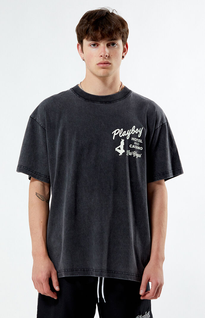 プレイボーイPacSunラビット柄黒Tシャツ半袖 Lヴィンテージストリート古着 Playboy By PacSun Sports Oversized T-Shirt | Pacsun
