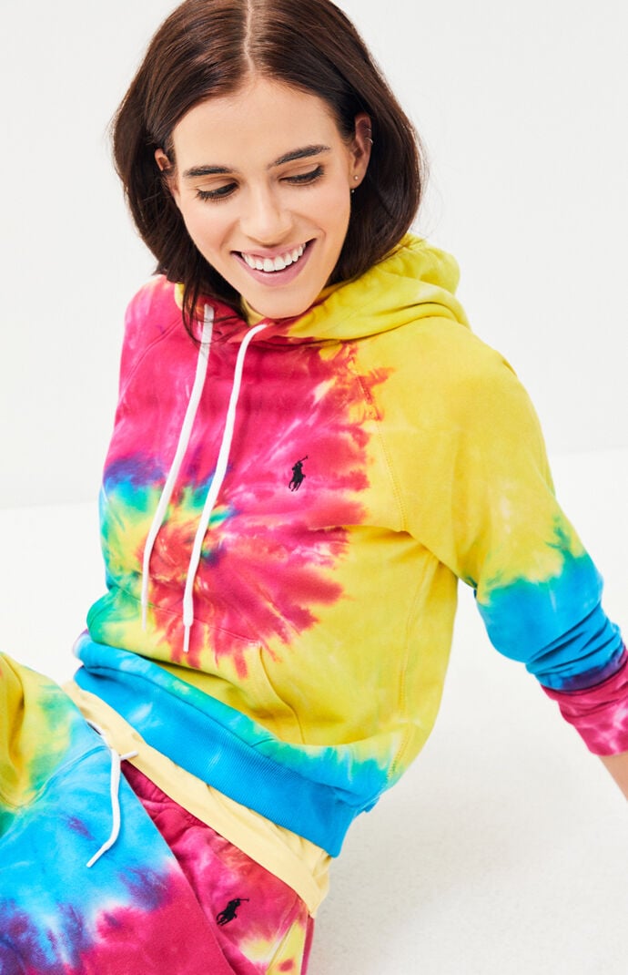 tie dye ralph lauren hoodie