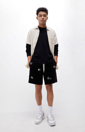 Embroidered Corduroy Volley Shorts image number 6