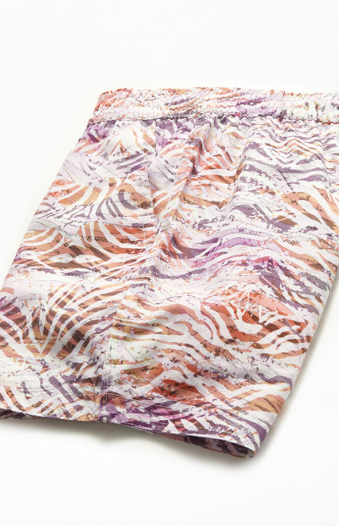 Dye Effect 15" Zebra Swim Trunks