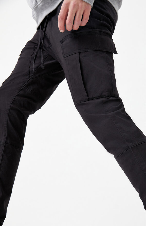 Workwear Black Slim Fit Cargo Pants, PacSun