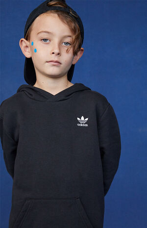 Kids Black Essentials Hoodie image number 2