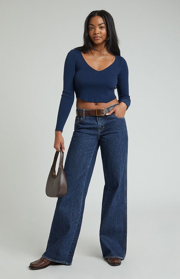Low rise baggy jeans clearance
