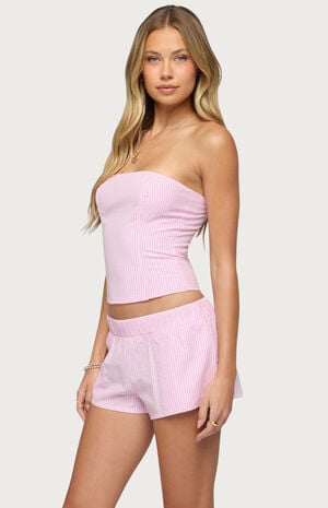 Amaliah Striped Strapless Corset image number 2