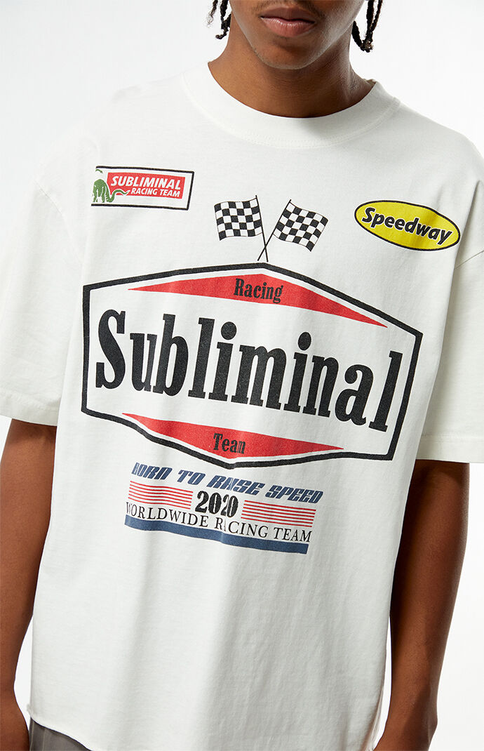 Pacsun Subliminal Racing Cropped T-Shirt | PacSun