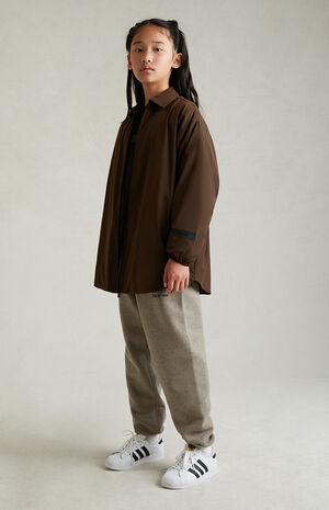 Essentials Wood Overshirt Jacket image number 6
