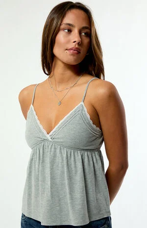 Elena Beaded V-Neck Babydoll Top image number 5