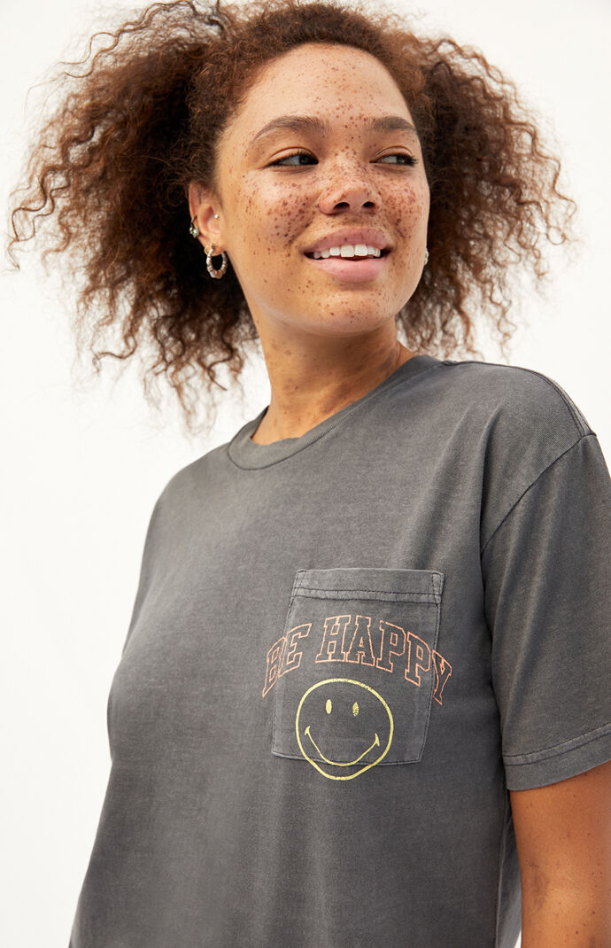 Smiley Happy Pocket T-Shirt