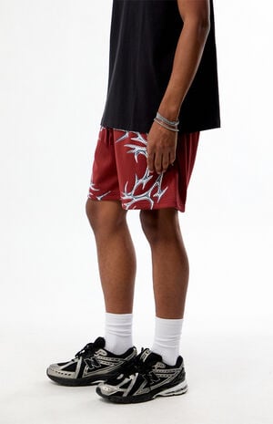 Bladed Escape Mesh Basketball Shorts image number 3