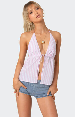 Madelyn Tie Front Top image number 1