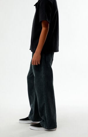 Corduroy Baggy Pants Black image number 3