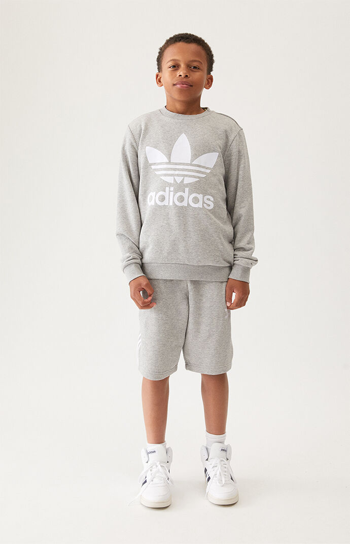 Trefoil crew track suit discount