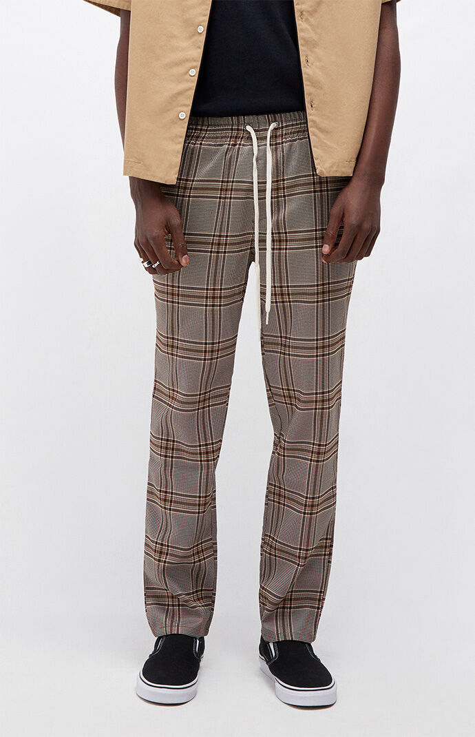 Plaid joggers pacsun best sale