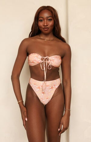 Amalfi String Tie Bandeau Bikini Top image number 1