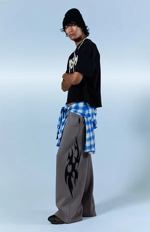Fleece Ultra Baggy Cyber Sweatpants image number 2