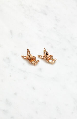 By PacSun Gold Bunny Stud Earrings image number 4