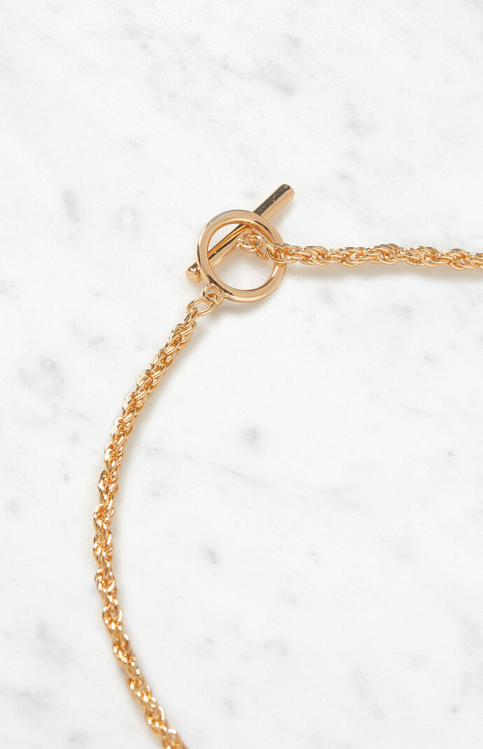 Gold Twist Chain Necklace