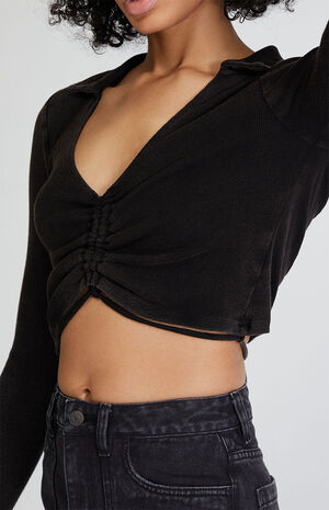 Away Long Sleeve Cinched Top image number 2