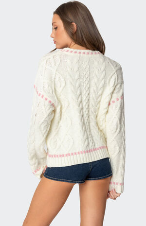 Eleni Cable Knit Sweater Eleni Cable Knit Sweater image number 5