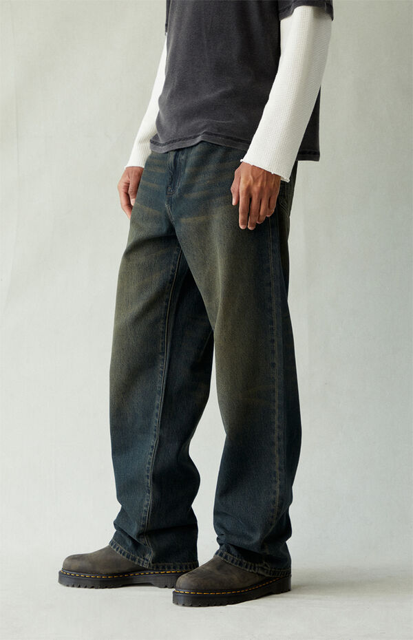 Pacsun Dylan Baggy Jeans Dark Blue Tint