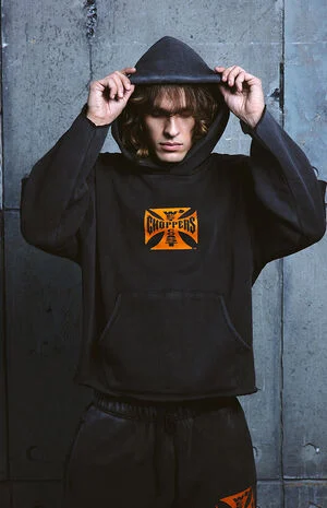 Orange Core Logo Hoodie image number 3
