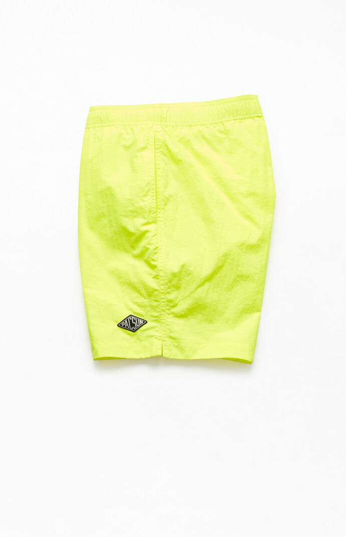 Solid Neon 17" Swim Trunks