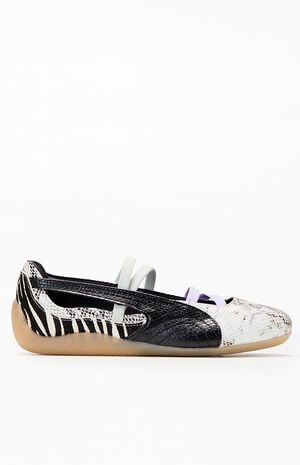 Women's Black Speedcat Mixed Feel Ballet Sneakers image number 1