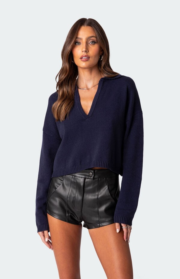 Marcie Oversized Cropped Sweater