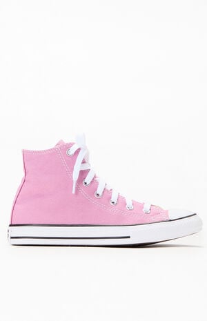 Kids Pink Chuck Taylor All Star High Top Shoes image number 1