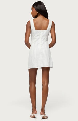 Citrina Lacey Striped Mini Dress image number 3
