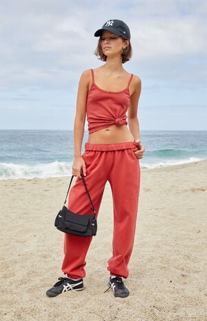 Red Rosa Sweatpants image number 1