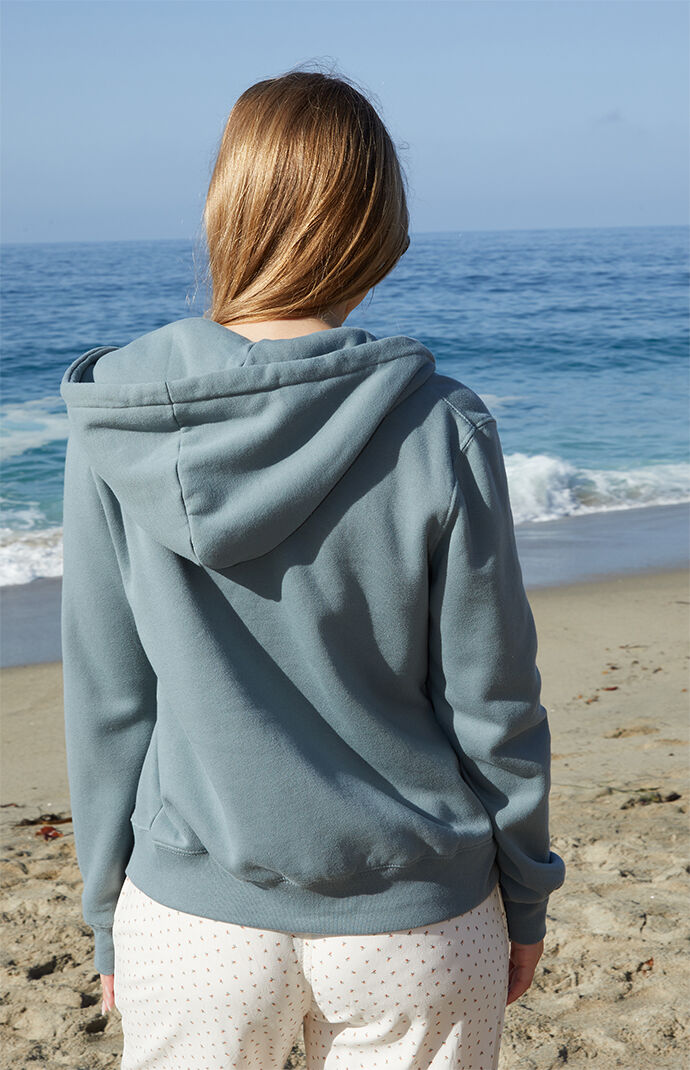John Galt Green Christy Full Zip Hoodie PacSun