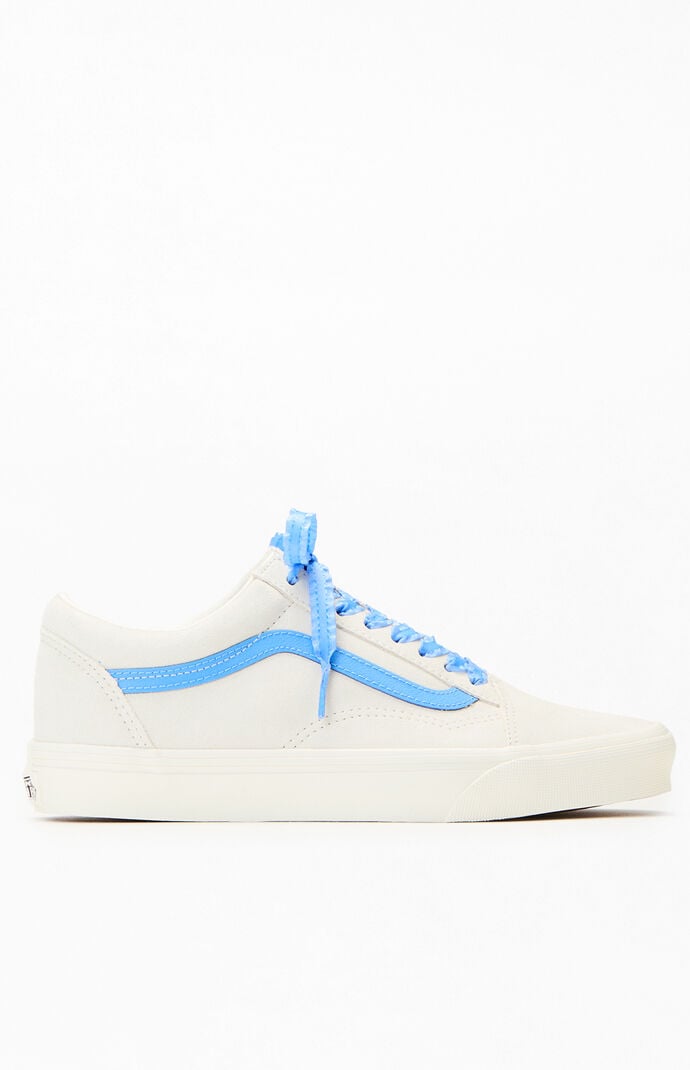 Vans Kids Blue & White Old Skool Shoes