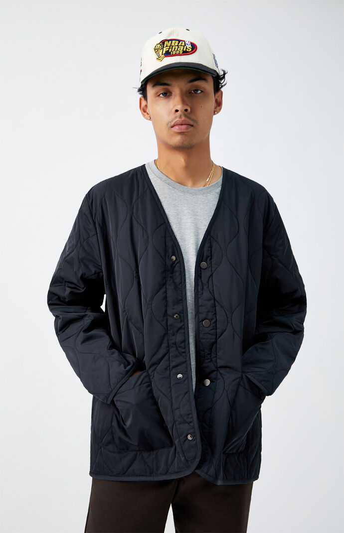 Quilted Snap Button Jacket
