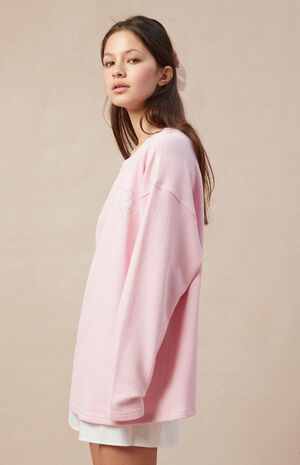 By PacSun Big Heart Lounge Long Sleeve T-Shirt image number 3