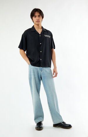 x PacSun Cropped Camp Shirt image number 5