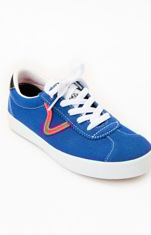 Kids Blue Sport Low Shoes image number 6