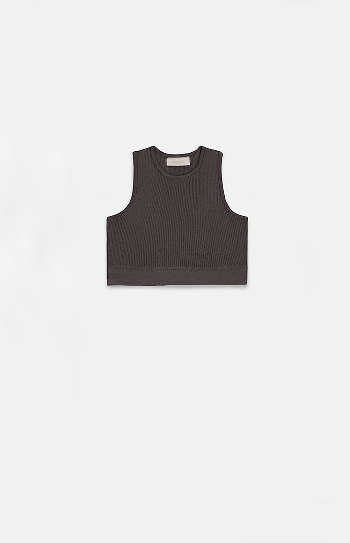 피어오브갓 에센셜 탱크탑 Fear Of God Essentials Womens Off Black Sport Tank Top