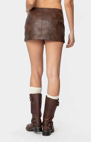 Pax Faux Leather Mini Skirt image number 5