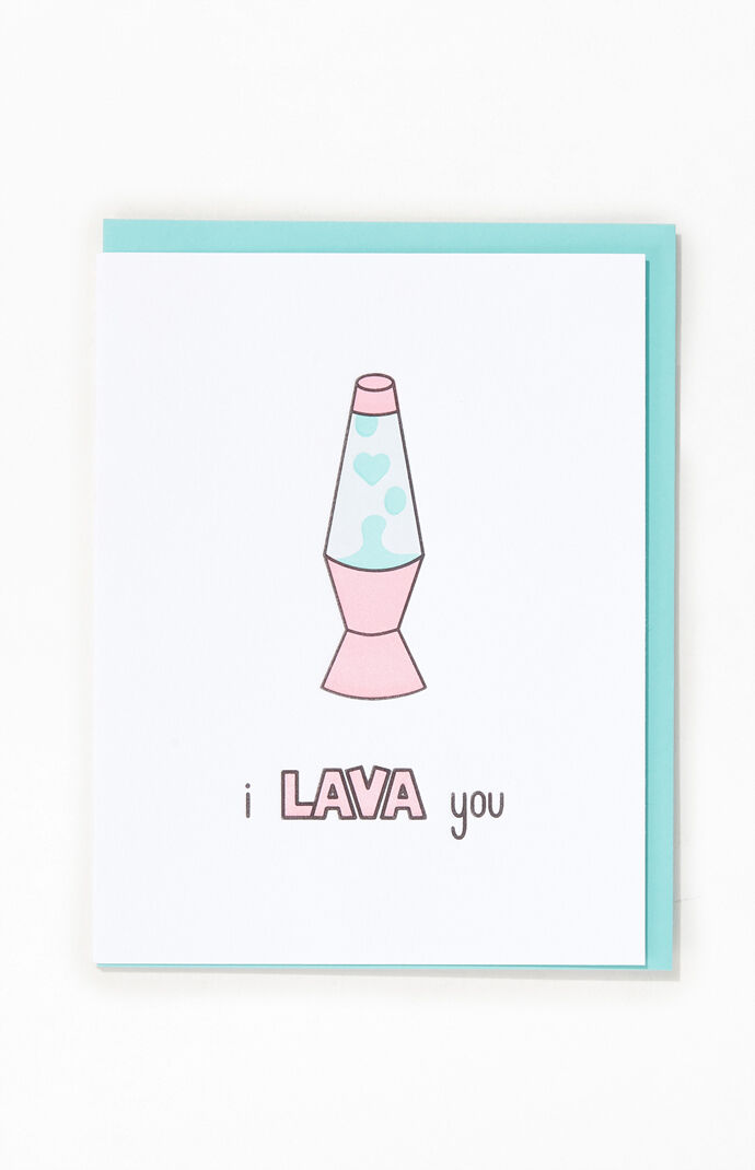 I Lava You Greeting Card