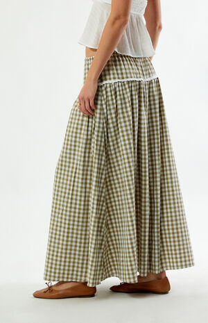 Gingham Maxi Skirt image number 3