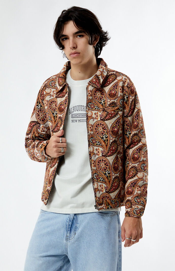 Pacsun Jacquard Paisley Gas Jacket | Pacsun