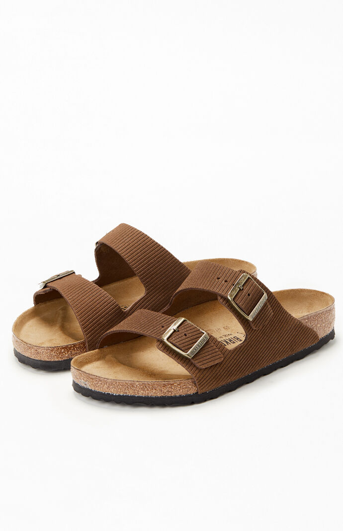 Birkenstock Arizona Corduroy Sandals Dark Tea | PacSun
