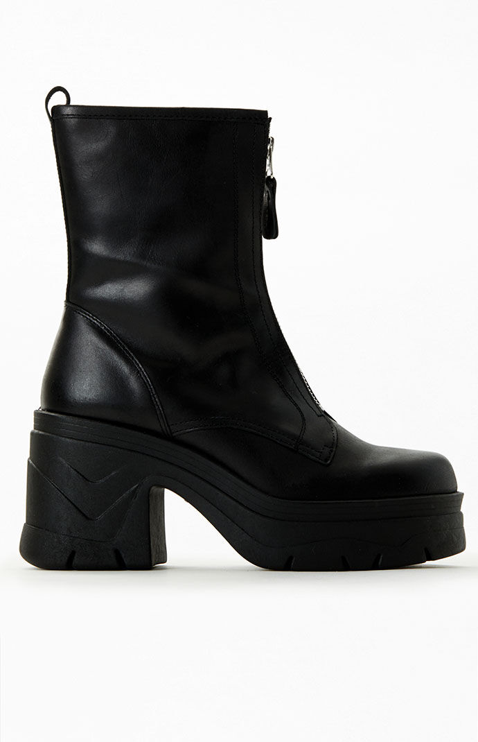Free People Women's Myles Zip Front Boots In Black - Size 7