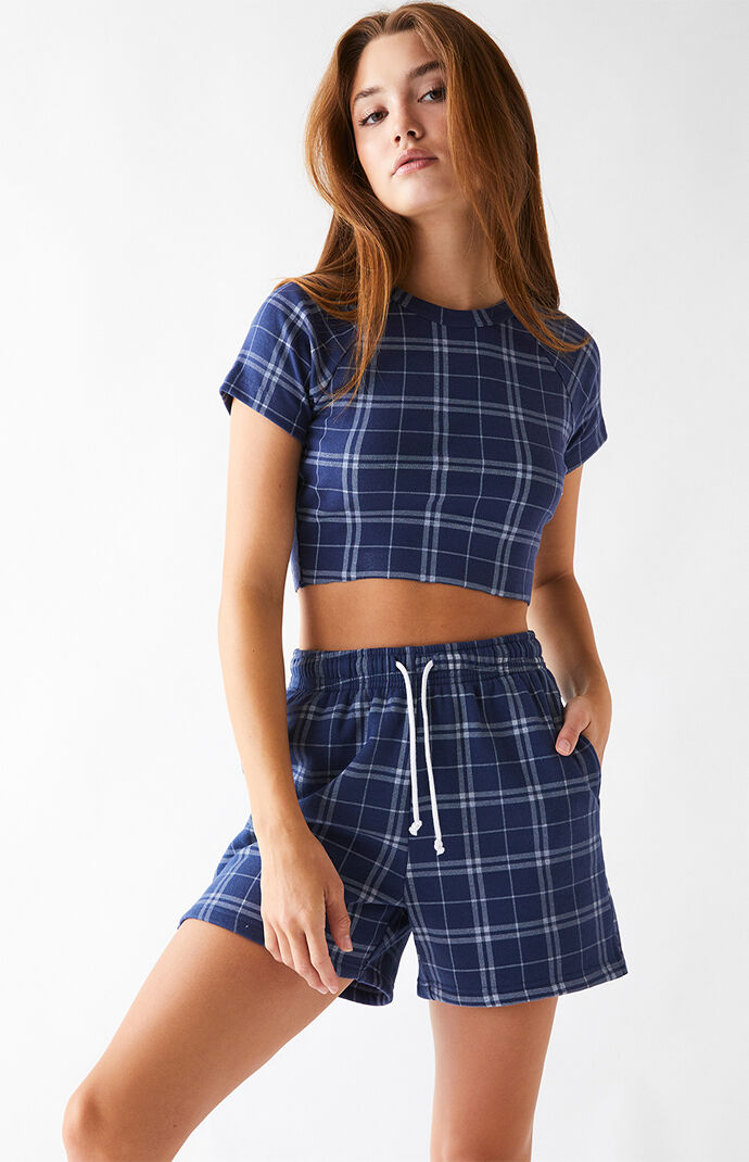 Pacsun plaid shorts hot sale